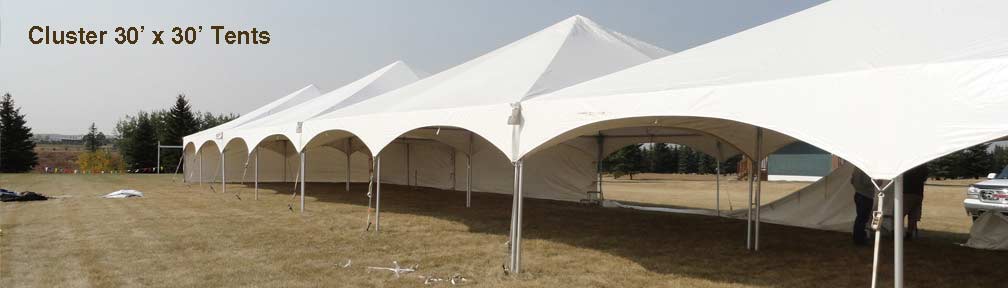 30 x 30 Tent Rentings Clusters