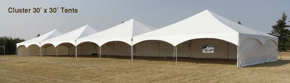 30 x 30 Tent Rentals Cluster