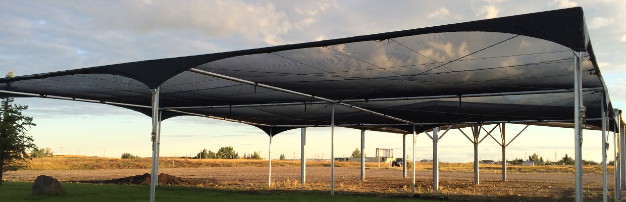 Western Tent & Awning - Hail shelters for Dealerships.